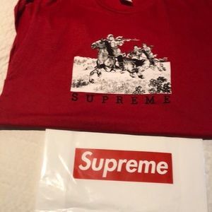 Supreme Rider Tee, Red, Large, Brand New.